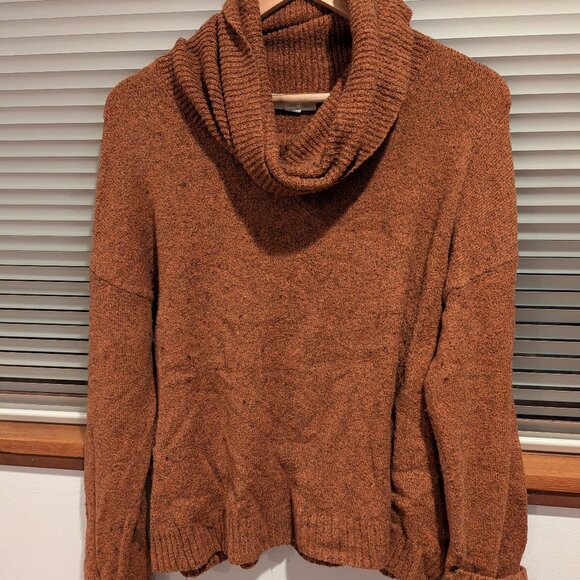 Treasure & Bond Cowl Neck Sweater in Rust - Picture 1 of 3